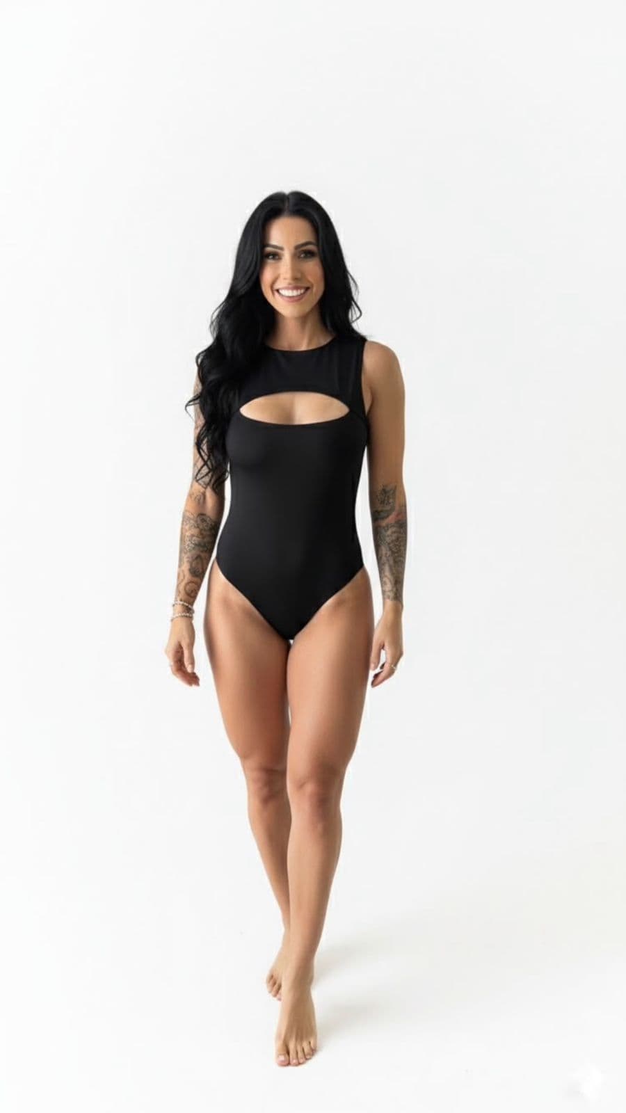 Body Nadador com Decote Gota Manu
