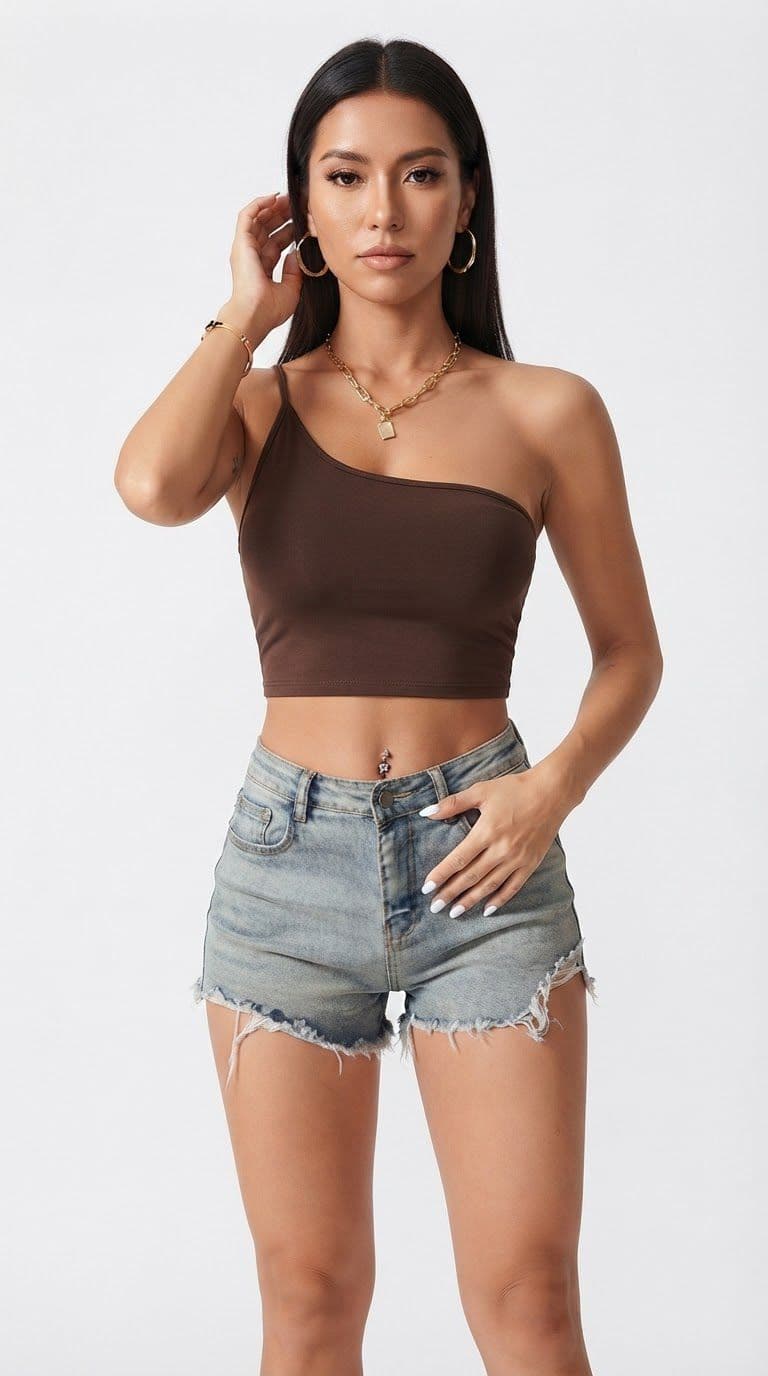 Cropped Um Ombro Só Alça